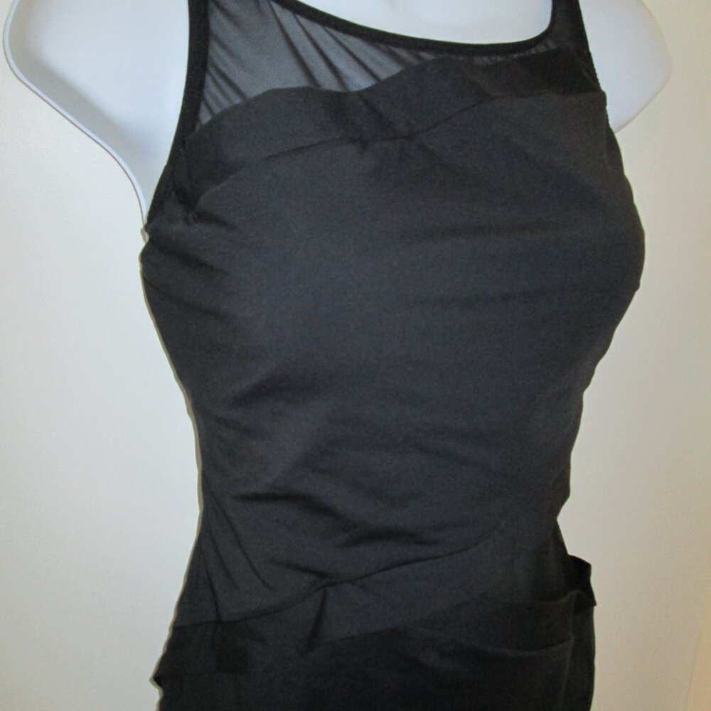Bleu Rod Beattie Gorgeous Mesh Swimsuit Black NWT Sz 14 - Picture 5 of 10